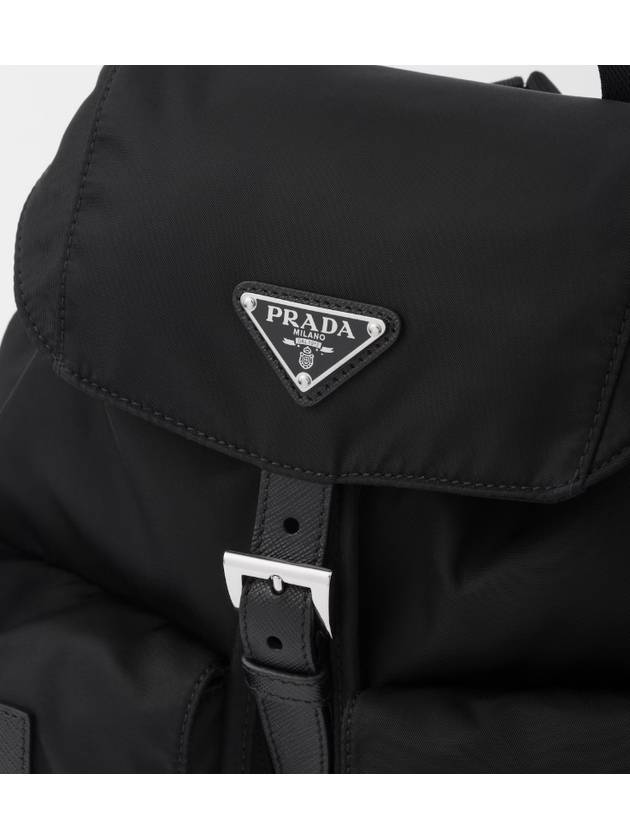 Triangle Logo Re-Nylon Small Backpack Black - PRADA - BALAAN 9