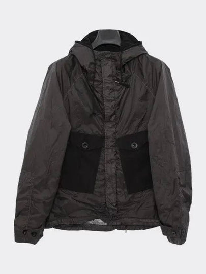 Hooded Drawstring Pocket Zip-up Jacket Black - TEN C - BALAAN 2