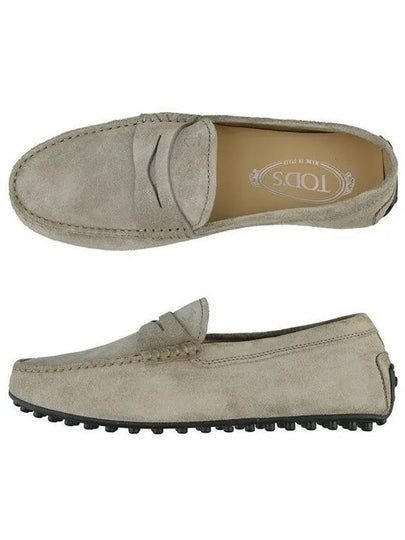 Men's City Gomino Suede Driving Shoes Beige - TOD'S - BALAAN 2