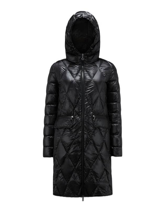 Serilong Long Down Padding Black - MONCLER - BALAAN 1