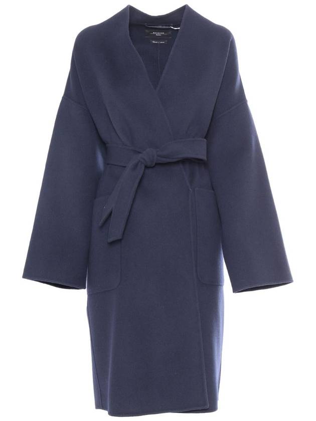 Eris Wool Single Coat Blue - WEEKEND MAX MARA - BALAAN 2