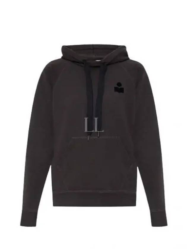 Malibu Logo Print Hooded Top Washed Black - ISABEL MARANT - BALAAN 2