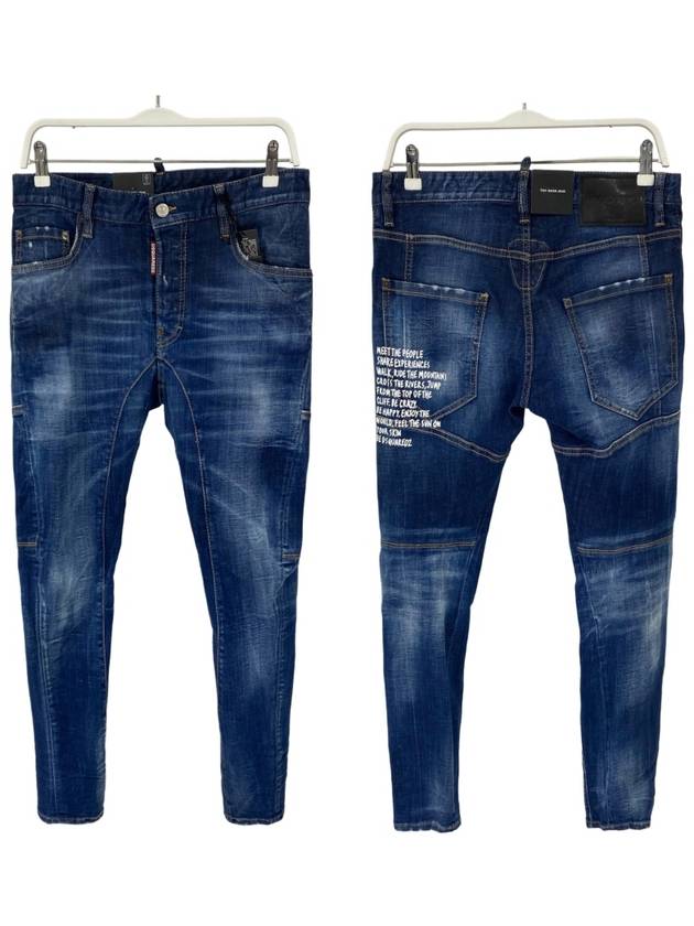 Clean Wash Tidy Biker Jeans Blue - DSQUARED2 - BALAAN 2