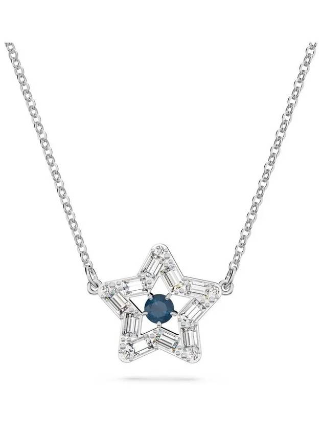 Stella Star Pendant Necklace Blue Silver - SWAROVSKI - BALAAN 2