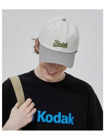 KODAK Lettering Combi Relax Fit Ball Cap CHARCOAL - KODO - BALAAN 1