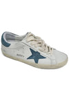 Superstar Classic Blue Suede Low Top Sneakers White - GOLDEN GOOSE - BALAAN 2