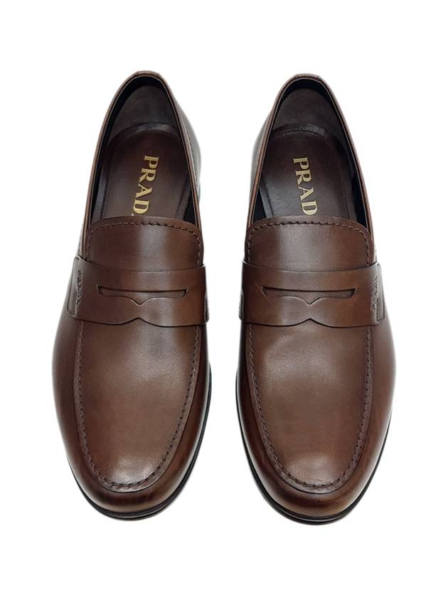 Men's Loafer Style Dress Shoes Brown 2DC225 - PRADA - BALAAN 3