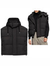 Alexandre Mattiussi Technical Canvas Padded Vest Black - AMI - BALAAN 2