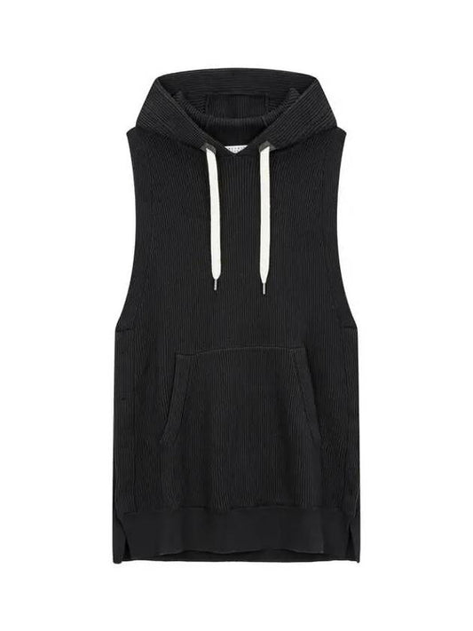 Shimaeul 8th Anniversary 10 ePoint 9 8 Women s Sleeveless Hooded Knit Top Black 271816 - BRUNELLO CUCINELLI - BALAAN 1