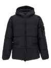 Men's Wappen Patch Crinkle Wraps Padding Black - STONE ISLAND - BALAAN 3