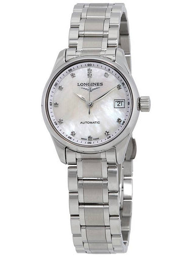 Longines Master Collection Automatic Mother of Pearl Dial Ladies Watch L2.128.4.87.6 - LONGINES - BALAAN 1