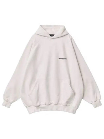 Strike oversized hooded white t shirt hoodie - BALENCIAGA - BALAAN 1