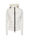 Grenoble Fleece Hood Padding Snow White - MONCLER - BALAAN 1