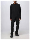 OLD Treatment Wappen Patch Crew Neck Sweatshirt Black - STONE ISLAND - BALAAN 4