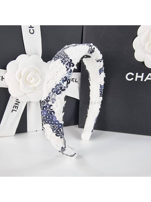 CC logo tweed sequin hairband AA8844 B10081 NM089 - CHANEL - BALAAN 1