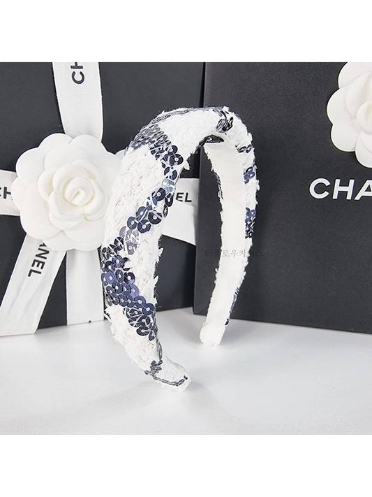 CC logo tweed sequin hairband AA8844 B10081 NM089 - CHANEL - BALAAN 1