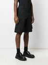 Men's Patch Logo Shorts Black - CP COMPANY - BALAAN.