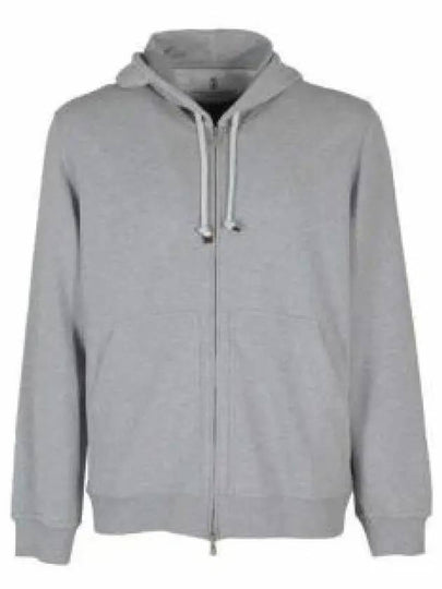 Zip-Up Hoodie Grey - BRUNELLO CUCINELLI - BALAAN 2