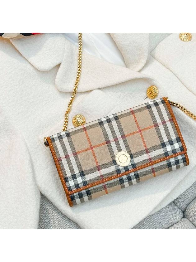 Vintage Check Chain Mini Cross Bag Archive Beige - BURBERRY - BALAAN 4