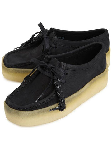 Wallabee Cup Nubuck Loafers Black - CLARKS - BALAAN 2