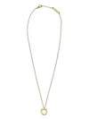 Gancini Large Necklace Brass & Gold - SALVATORE FERRAGAMO - BALAAN 3