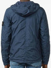 Men's Crinkle Reps Hooded Jacket Blue - STONE ISLAND - BALAAN 5