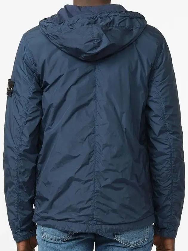 Men's Crinkle Reps Hooded Jacket Blue - STONE ISLAND - BALAAN 5