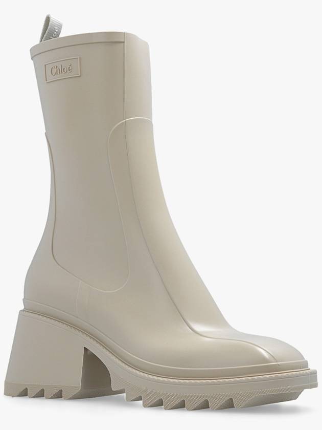 Betty Chunky Sole Rain Boots Beige - CHLOE - BALAAN 5