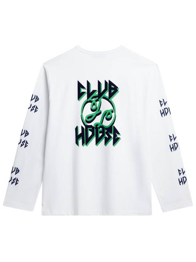 Camilo Graphic Long Sleeve T-Shirt White - J.LINDEBERG - BALAAN 3