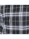 Button-Down Collar Checked Cotton Long-Sleeve Shirt Grey - BURBERRY - BALAAN 7