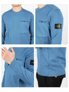 Wappen Patch Low Pocket Knit Top Powder Blue - STONE ISLAND - BALAAN 4