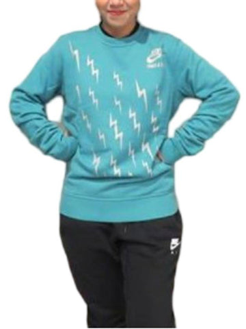 AW77 Bolt Crew Sweatshirt Mint Blue - NIKE - BALAAN 1