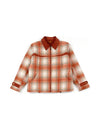 Men's Check Quilt Padding Orange I3WD01OR - IOEDLE - BALAAN 3