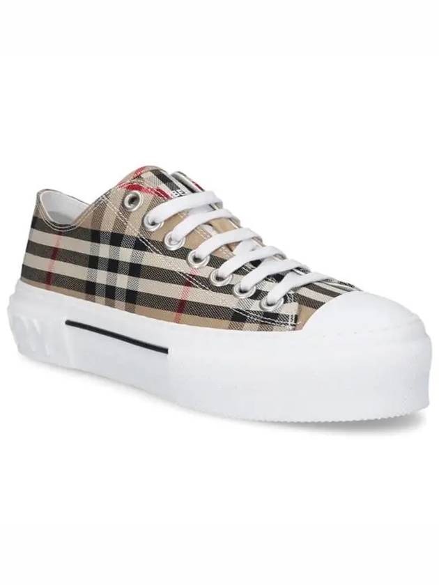 Vintage Check Cotton Sneakers Archive Beige - BURBERRY - BALAAN 4