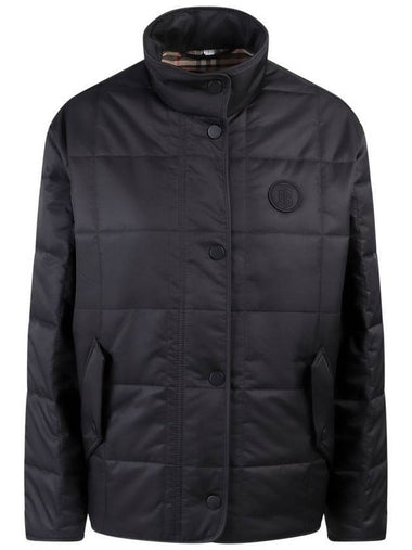 Monogram Motif Zip Up Jacket Black - BURBERRY - BALAAN 1