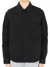 Men's Chrome R Over Long Sleeve Shirt Black - CP COMPANY - BALAAN.