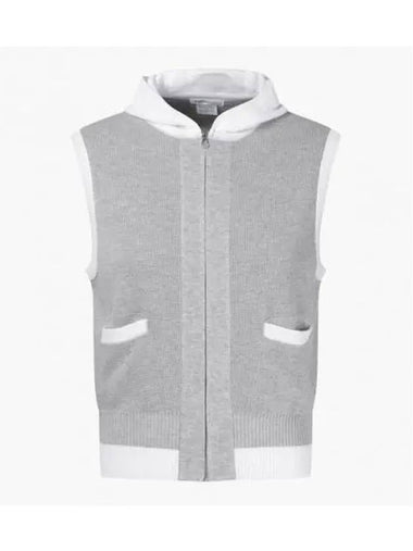 GOLF Women s Knit Hooded Vest - DESCENTE - BALAAN 1