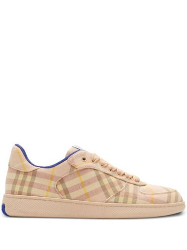 Check Terrace Low Top Sneakers Beige - BURBERRY - BALAAN 1