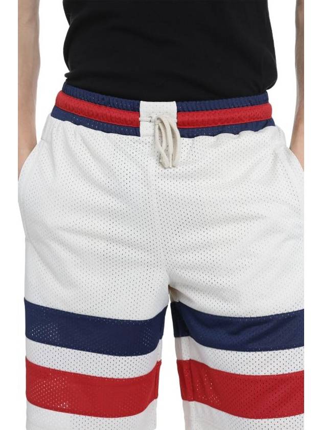 GG Mesh Bermuda Shorts Off White - GUCCI - BALAAN 6