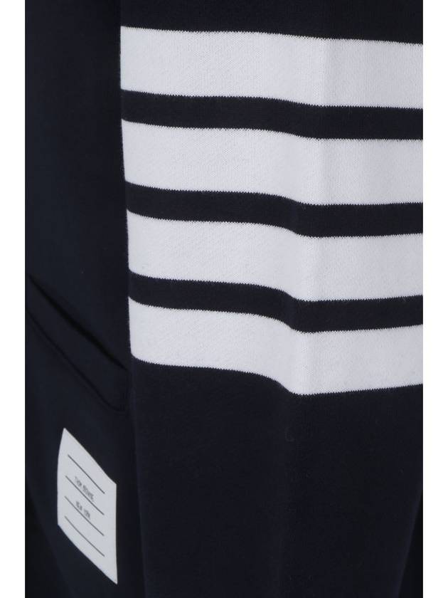 4-Bar Loopback Jersey Cardigan Navy - THOM BROWNE - BALAAN 4