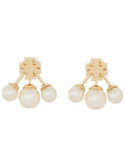 Kira White Pearl Earrings Gold - TORY BURCH - BALAAN 2