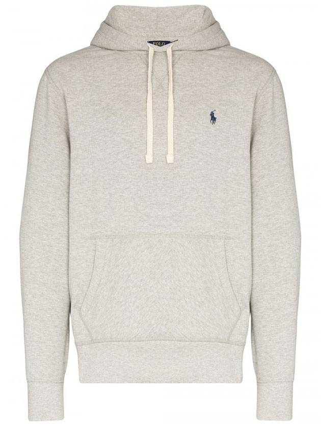 Embroidered Logo Pony Hoodie Grey - POLO RALPH LAUREN - BALAAN 1