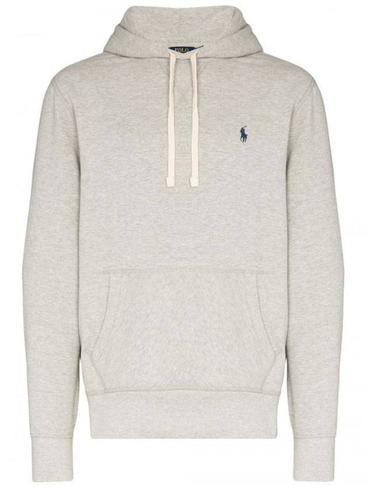 Embroidered Logo Pony Hoodie Grey - POLO RALPH LAUREN - BALAAN 1