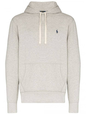 Embroidered Logo Pony Hoodie Grey - POLO RALPH LAUREN - BALAAN 1