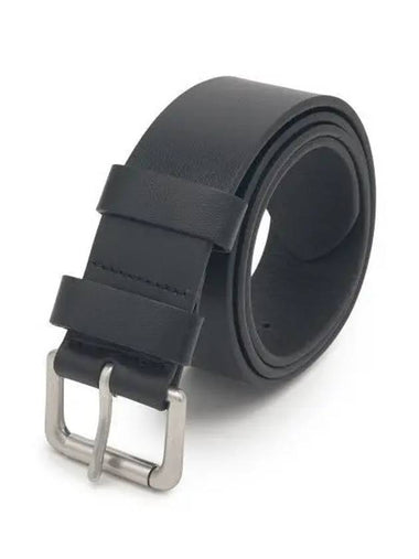 Leather Roller Buckle Belt Black - POLO RALPH LAUREN - BALAAN 1