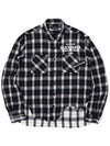 BBD No Sympathy Layered Check Shirt Black - BLACKBLOND - BALAAN 3