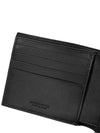 Men's Intrecciato Half Wallet Black - BOTTEGA VENETA - BALAAN 6