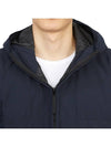 Men's Soft Shell Pure Insulation Technology Primaloft Hooded Jacket Navy - STONE ISLAND - BALAAN 9