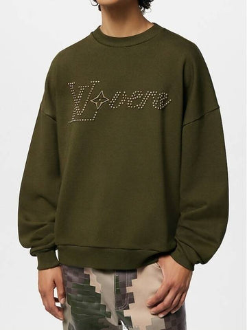 1AFJH7 Cotton Signature Crew Neck - LOUIS VUITTON - BALAAN 1