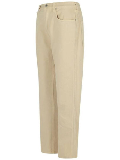 Burberry Cream Cotton Jeans - BURBERRY - BALAAN 2